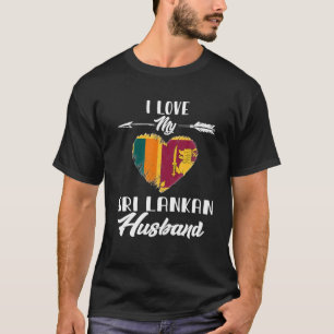Camiseta Amo a mi esposo ceilandés Sri Lanka