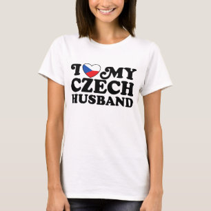 Camiseta Amo a mi esposo checo