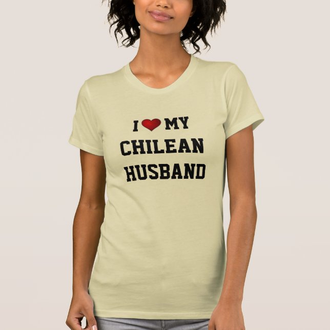 Camiseta Amo a mi esposo chileno (Anverso)