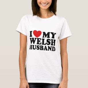 Camiseta Amo a mi esposo galés