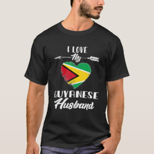 Camiseta Amo a mi esposo guyanés Guyana