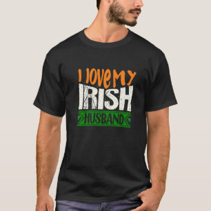 Camiseta Amo A Mi Esposo Irlandés Pareja De Guay Casada Con