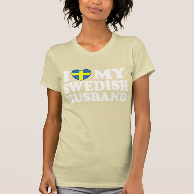 Camiseta Amo a mi esposo sueco (Anverso)