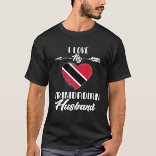 Camiseta Amo A Mi Esposo Trinitense Trinidad Y Tobago
