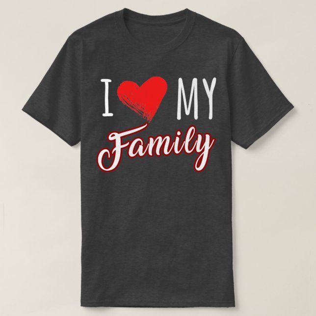 Camiseta Amo a mi familia (Diseño del anverso)
