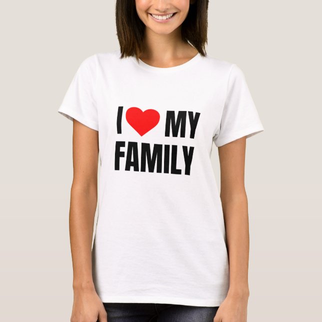 CAMISETA AMO A MI FAMILIA (Anverso)