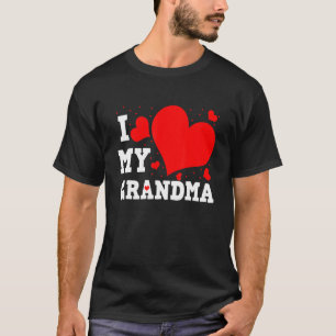 Camiseta Amo a mi familia Día de San Valentín abuela que co