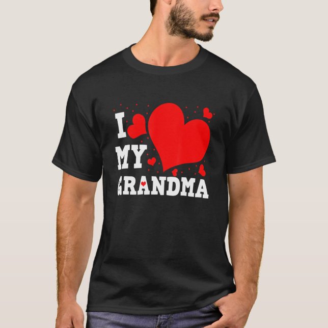 Camiseta Amo a mi familia Día de San Valentín abuela que co (Anverso)