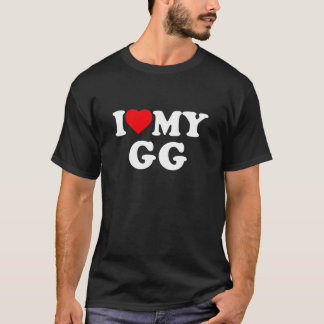 Camiseta Amo a mi familia GG Heart abuela
