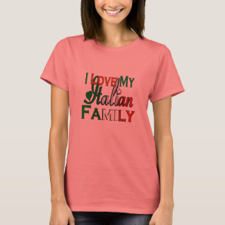 Camiseta Amo a mi familia italiana