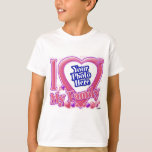 Camiseta Amo a mi familia rosa/morado - foto<br><div class="desc">Amo a mi familia rosa/morado - foto Añade tu foto favorita a este diseño de camisetas!</div>
