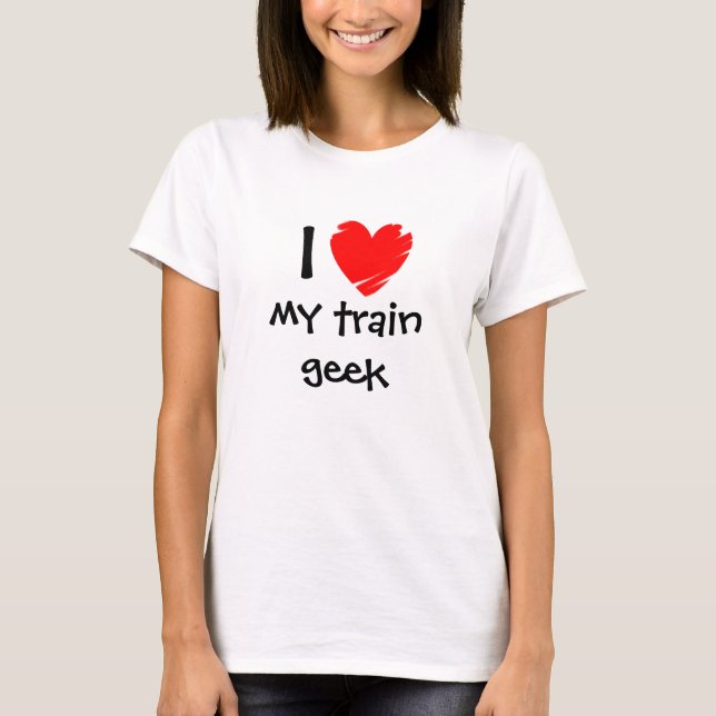 Camiseta Amo a mi friki del tren (Anverso)