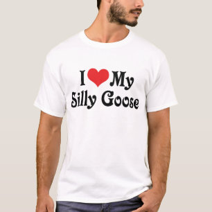 Camiseta Amo a mi ganso tonto