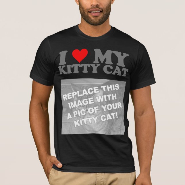 Camiseta Amo a mi gatito (Anverso)