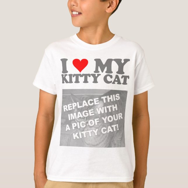 Camiseta Amo a mi gatito (Anverso)