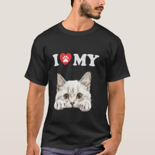 Camiseta Amo a mi gatito Colorpoint Shorthair divertido