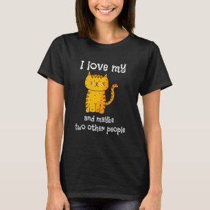 Camiseta Amo a mi gatito dos personas más 3
