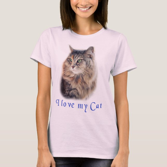 Camiseta Amo a mi Gato (Anverso)