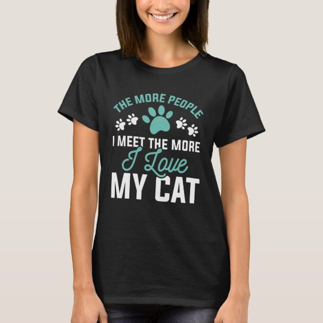 Camiseta Amo a mi gato (Anverso)