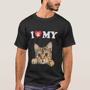 Camiseta Amo a mi gato Bramble Gatito Divertido Amante de l