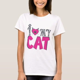 Camiseta Amo a mi gato – Diseño adorable para amantes de ma