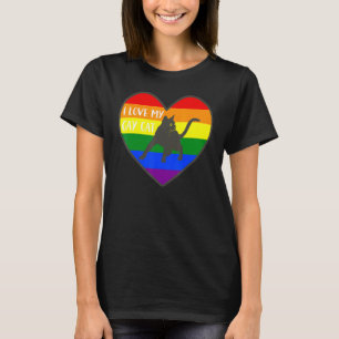 Camiseta Amo a mi gato gay Essentia