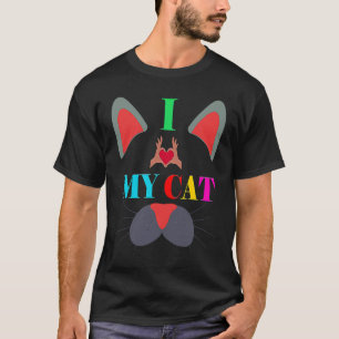Camiseta amo a mi gato hasta el infinito Gato 1