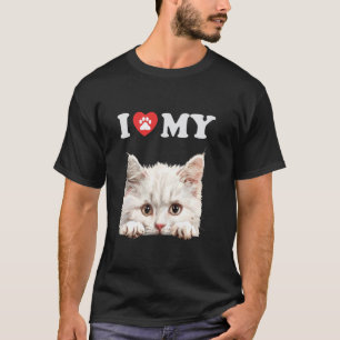 Camiseta Amo a mi gato Napoleón gato gatito divertido amant