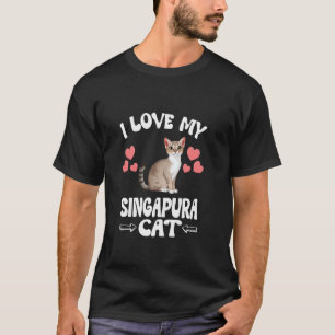 Camiseta Amo a mi gato Singapura
