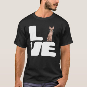 Camiseta Amo a mi gato Sphynx