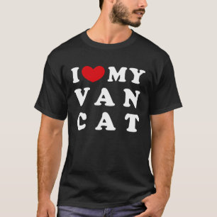 Camiseta Amo a mi gato Van Me encanta mi gato Van