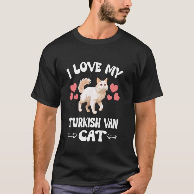 Camiseta Amo a mi gato Van Turco (Anverso)