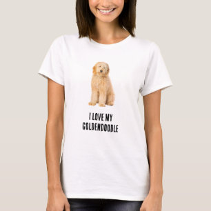 Camiseta Amo a mi Goldendoodle Foto
