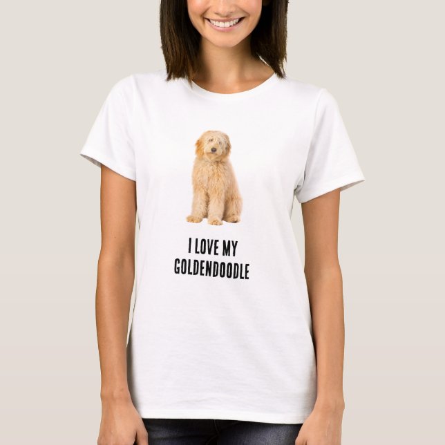 Camiseta Amo a mi Goldendoodle Foto (Anverso)