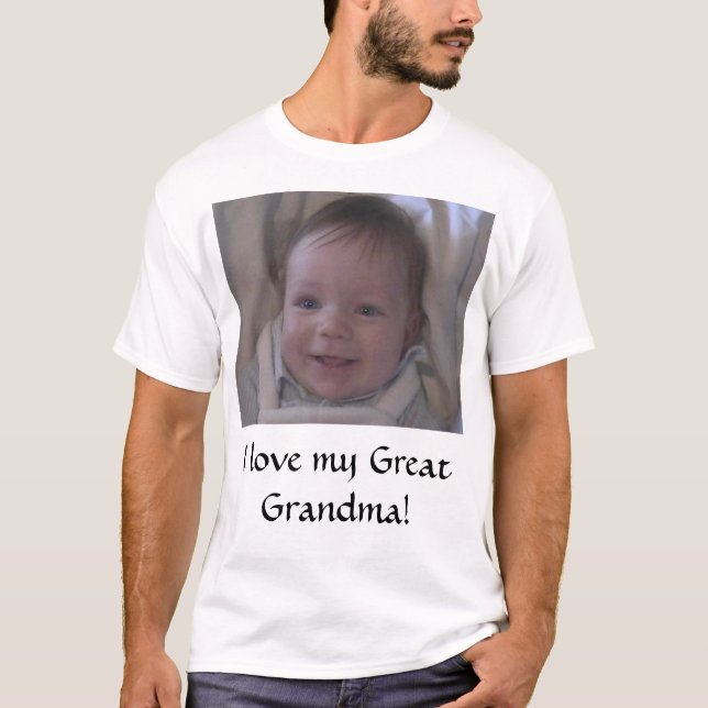 Camiseta ¡Amo a mi gran abuela! (Anverso)