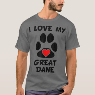 Camiseta Amo A Mi Gran Dueño De Perros De Corazón De Papas 