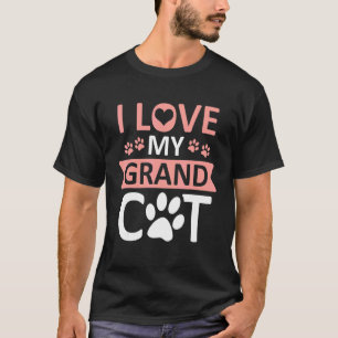 Camiseta Amo a mi Grandcat  Gato  Abuelo Abuela Abuelo