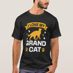 Camiseta Amo a mi Grandcat Gato Abuelo Abuela Abuelo