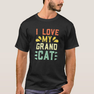 Camiseta Amo a mi Grandcat Gato Abuelo Abuela Abuelos