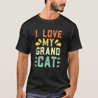 Camiseta Amo a mi Grandcat Gato Abuelo Abuela Abuelos