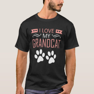 Camiseta Amo a mi Grandcat  Gato  Abuelo Abuela Abuelos