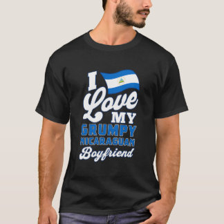 Camiseta Amo a mi gruñón novio nicaragüense