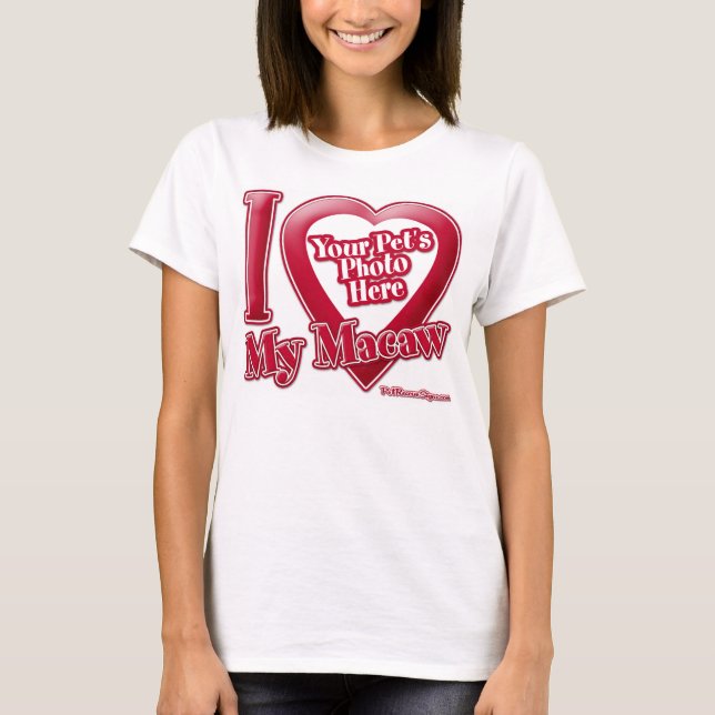 Camiseta Amo a mi guacamayo - Foto (Anverso)
