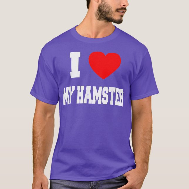 Camiseta Amo a mi hamster (Anverso)
