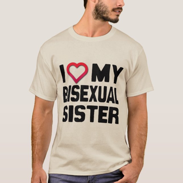CAMISETA AMO A MI HERMANA BISEXUAL - (Anverso)