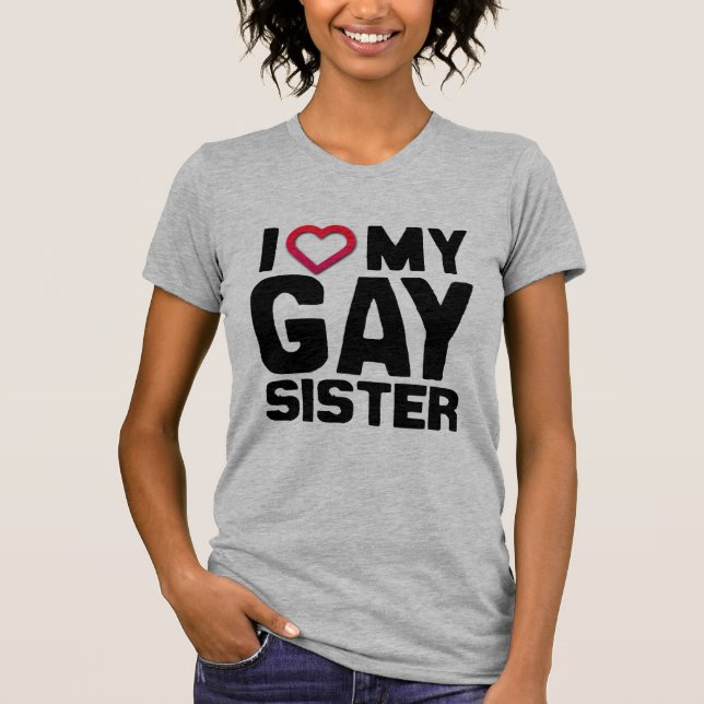 CAMISETA AMO A MI HERMANA GAY - (Anverso)