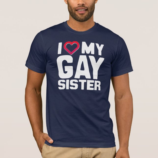CAMISETA AMO A MI HERMANA GAY (Anverso)