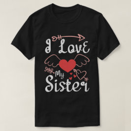 Camiseta Amo A Mi Hermana. Lema sobre amor-01
