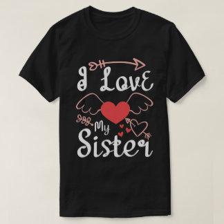 Camiseta Amo A Mi Hermana. Lema sobre amor-01