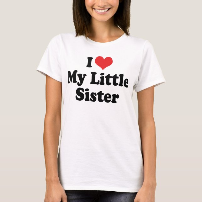 Camiseta Amo a mi hermanita (Anverso)